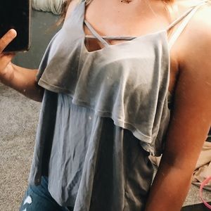 cute detailed tank top SIZE S